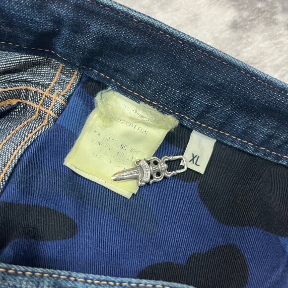 Authentic Bape 2000’s Baggy Ape Head Denim Jeans 34 - Picture 5 of 6